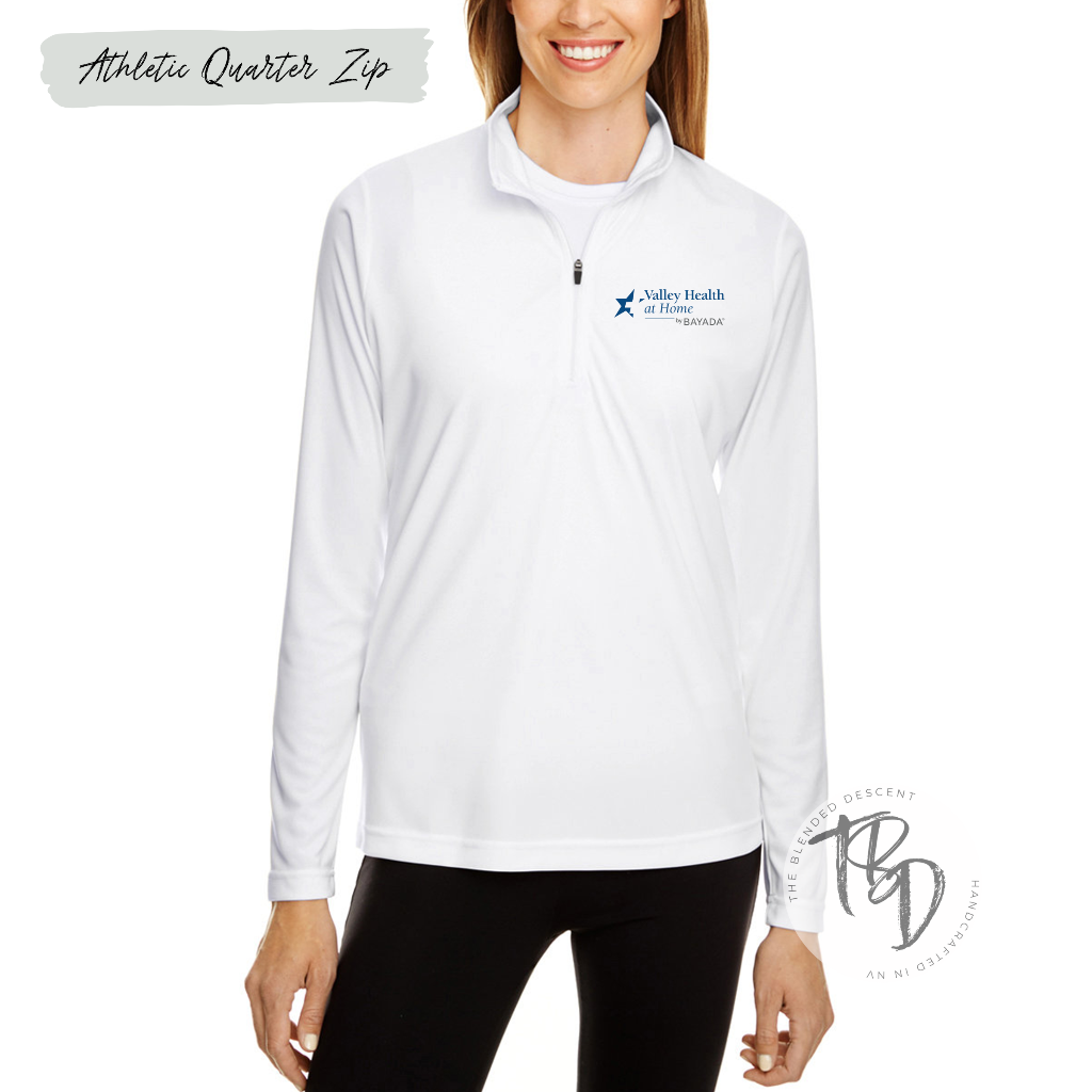 Athletic Quarter Zip - White (Women)