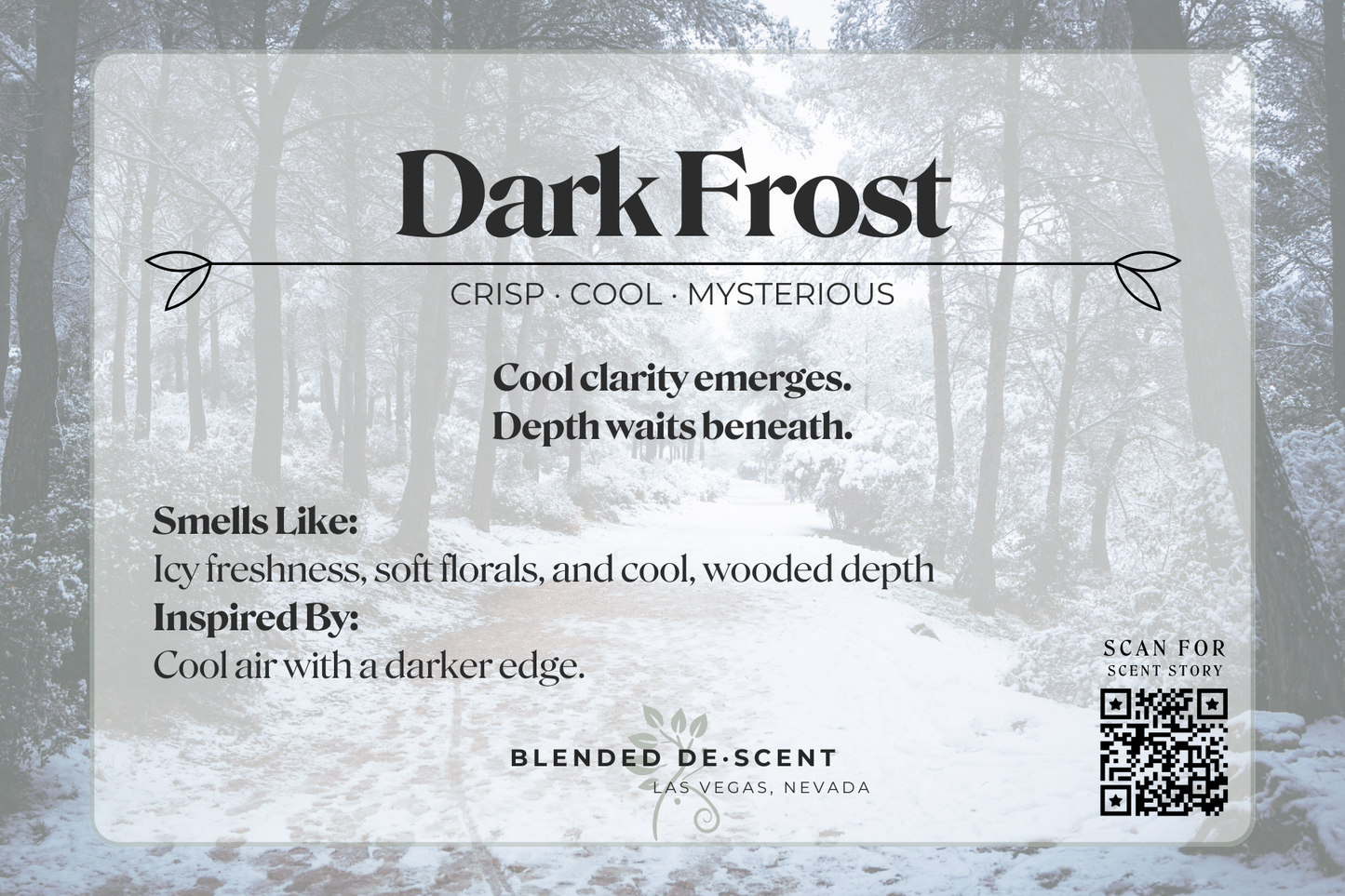 Dark Frost - Coconut Soy Wax Melt