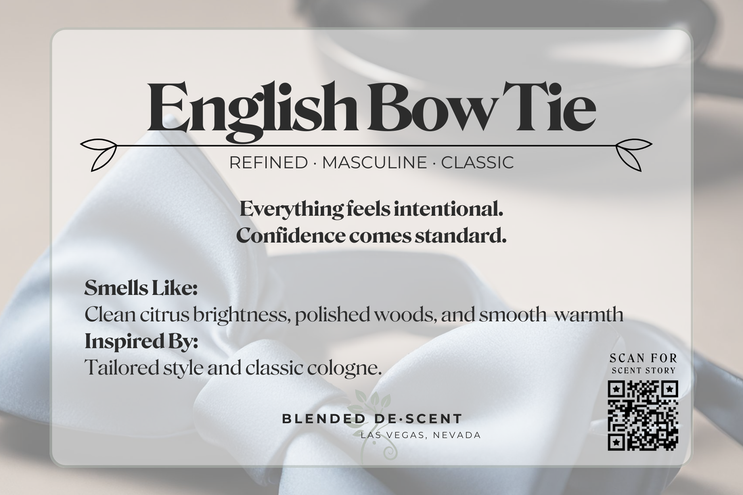 English Bow Tie - Coconut Soy Wax Melt