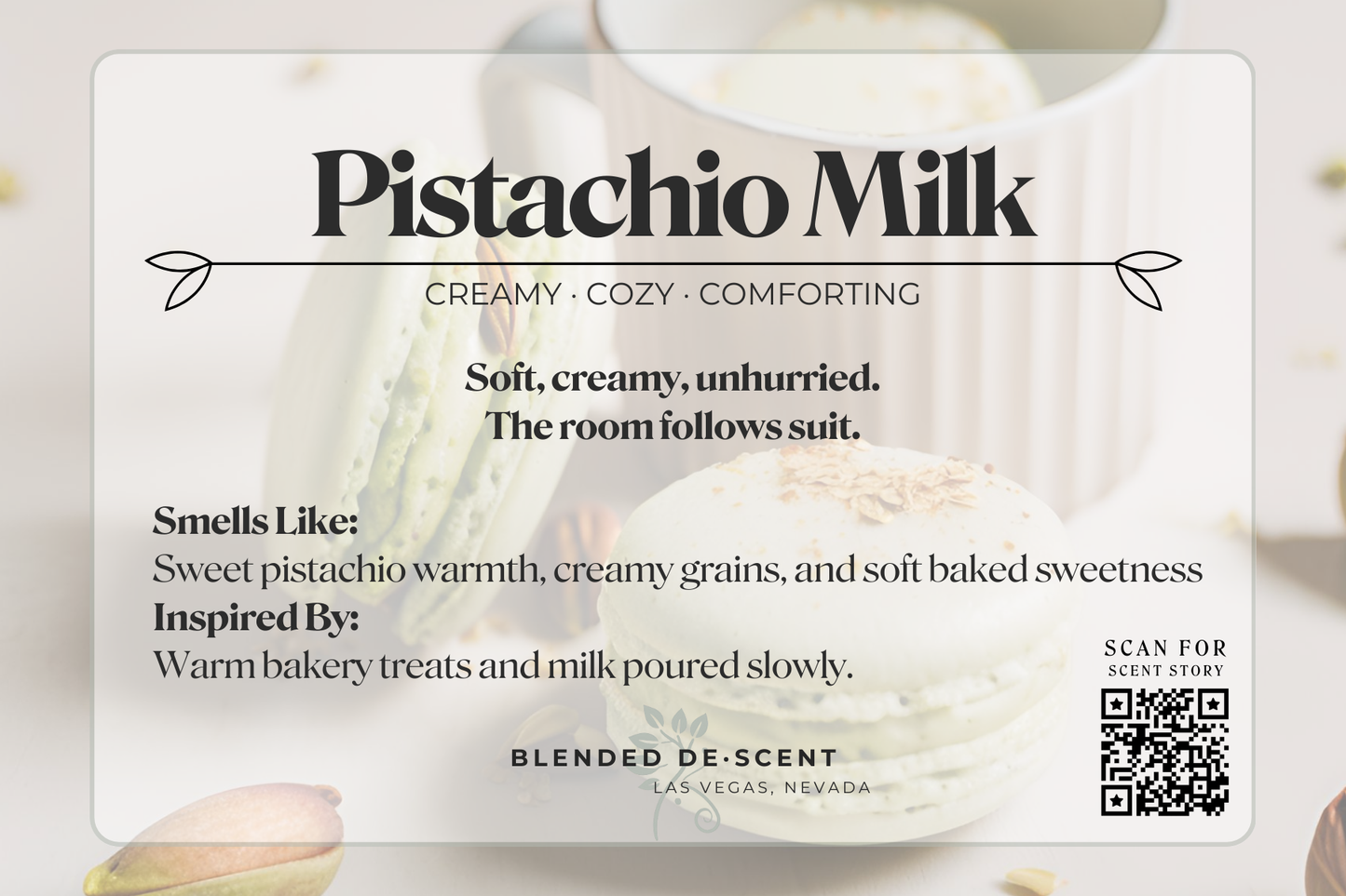 Pistachio Milk - Coconut Soy Wax Melt